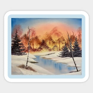 Winter Stillness Sticker
